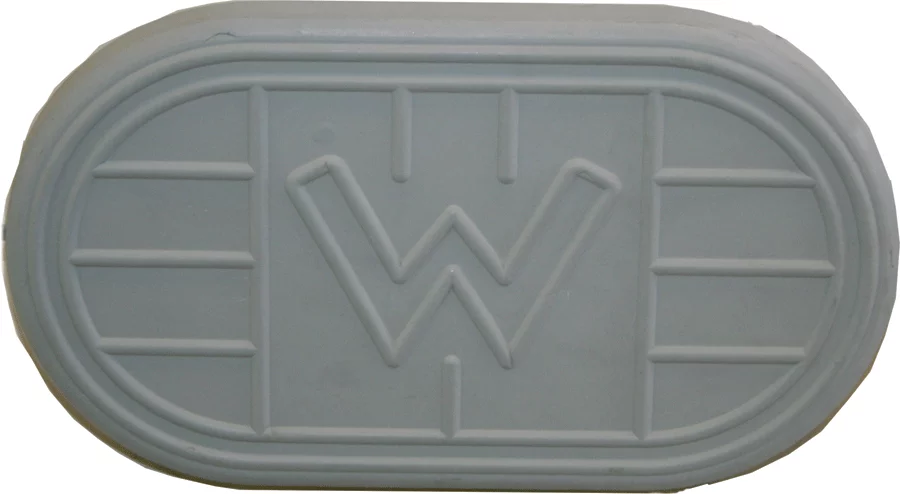 STANDARD 4x7 Oval Chock Pad Only